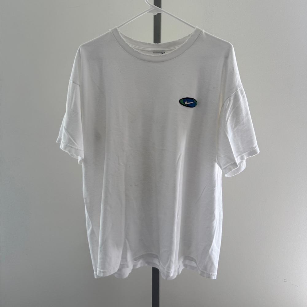 Nike 90s vintage vtg White T-Shirt with Logo L
